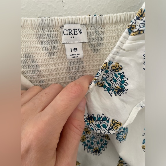 J. Crew Factory V Neck Ruffle Midi Dress - Picture 6 of 7